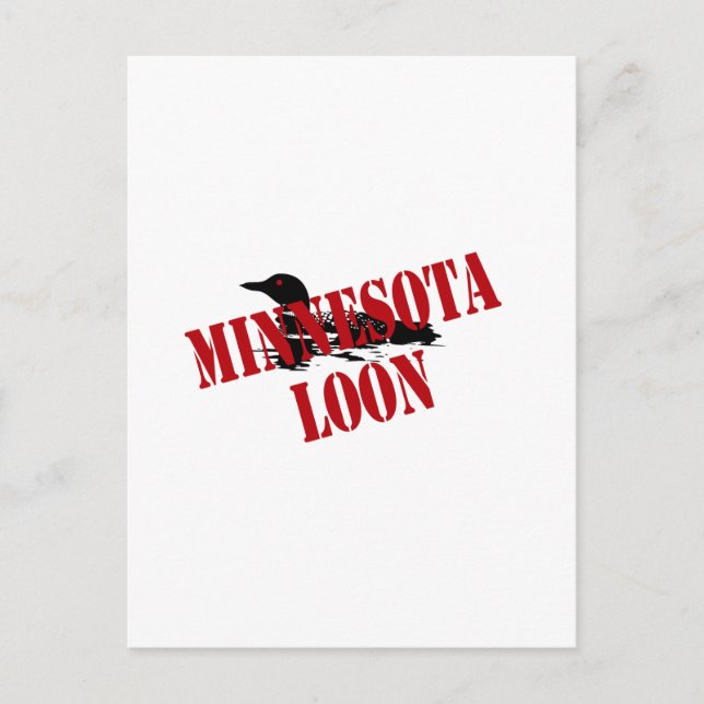 Minnesota Loon Postcard (Front)