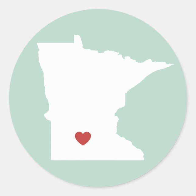 Minnesota Love - Customisable Sticker (Front)