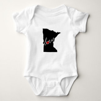 Minnesota Love!  Gifts for MN Lovers Baby Bodysuit