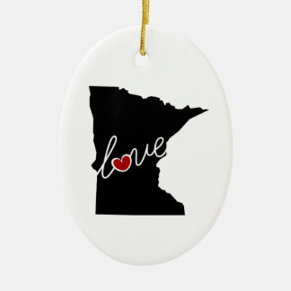 Minnesota Love! Gifts for MN Lovers Ceramic Tree Decoration