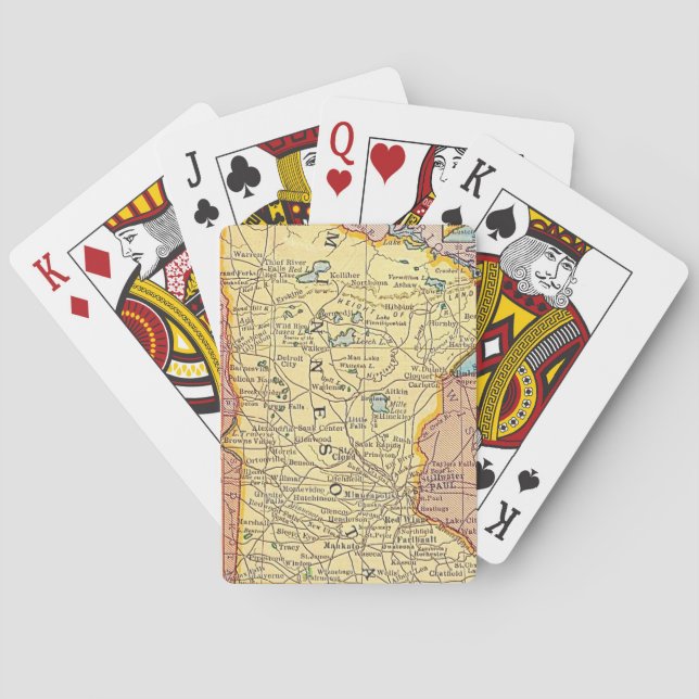 Minnesota Map Playing cards (Back)
