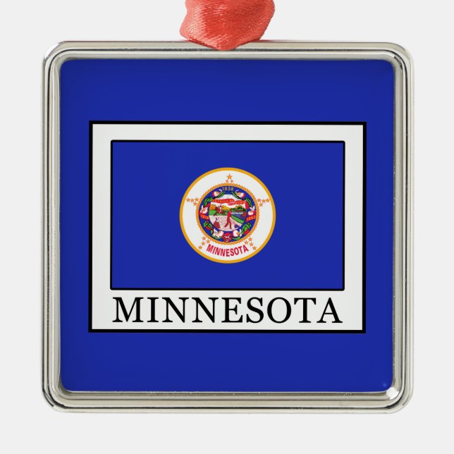 Minnesota Metal Ornament (Front)