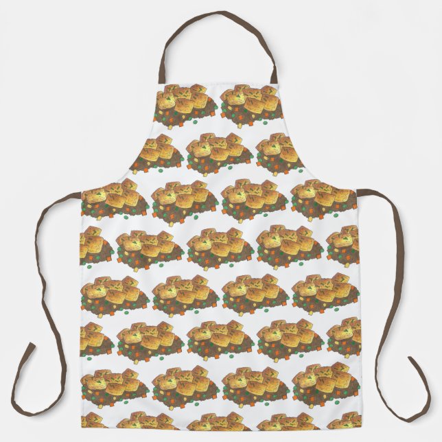 Minnesota Midwestern Hot Dish Tater Tot Casserole Apron (Front)