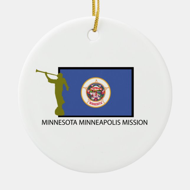 MINNESOTA MINNEAPOLIS MISSION LDS CTR CERAMIC ORNAMENT (Front)