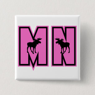Minnesota Moose 15 Cm Square Badge