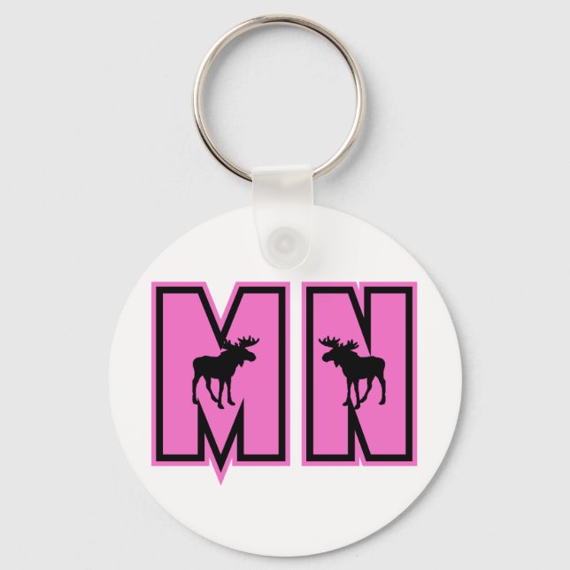 Minnesota Moose Key Ring (Front)