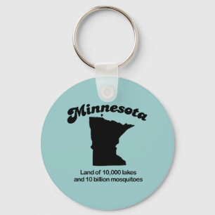 Minnesota Motto - Land of 10,000 lakes Key Ring
