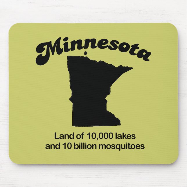 Minnesota Motto - Land of 10,000 lakes Mouse Pad (Front)