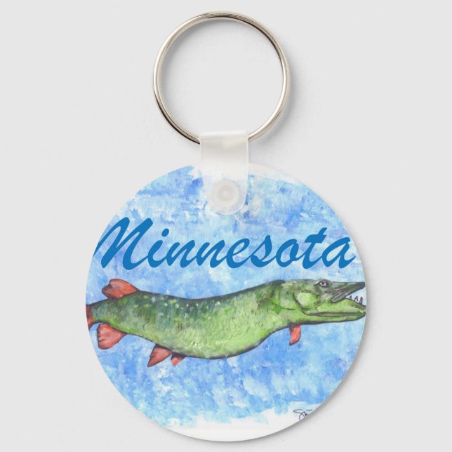 Minnesota Musky Key Ring (Front)