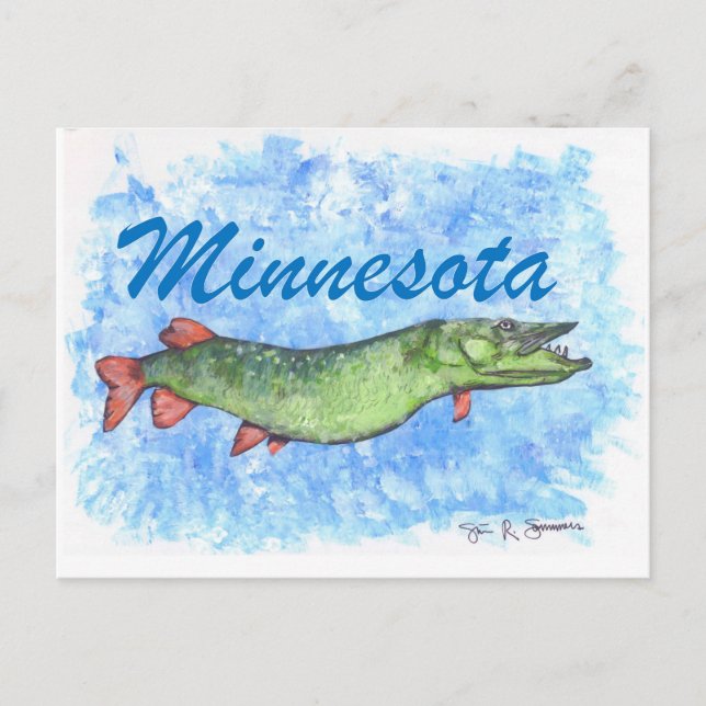 Minnesota Musky Postcard (Front)