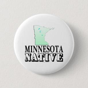 Minnesota Native 6 Cm Round Badge