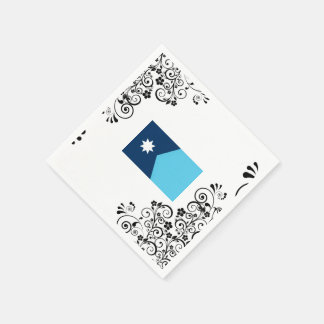 Minnesota new flag napkin