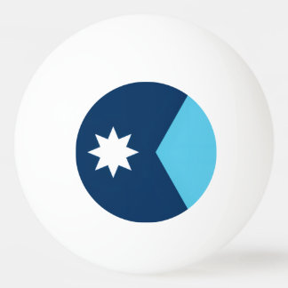 Minnesota new flag ping pong ball