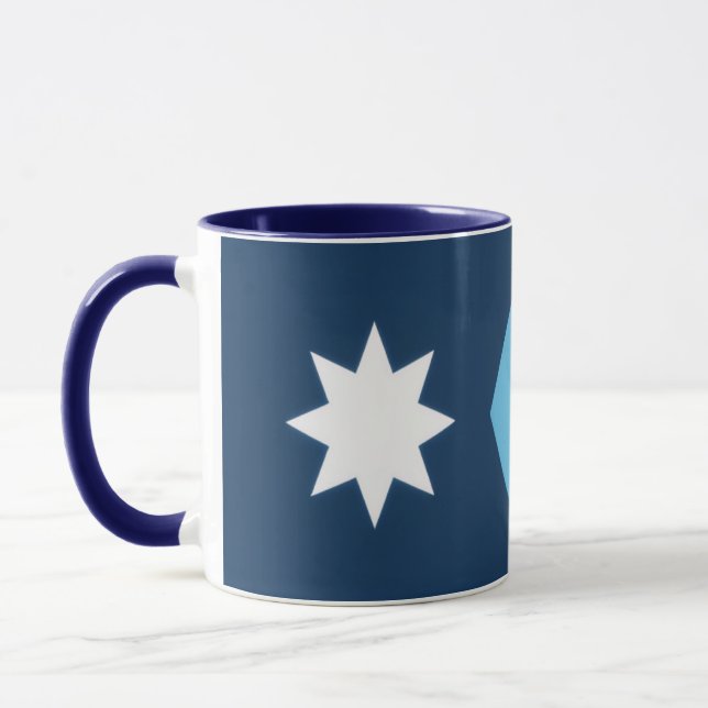 Minnesota New State Flag North Star MN Mug (Left)