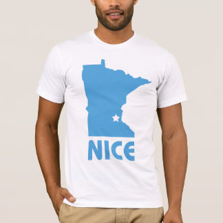 Minnesota Nice funny Bella Canvas Fitted T T-Shirt