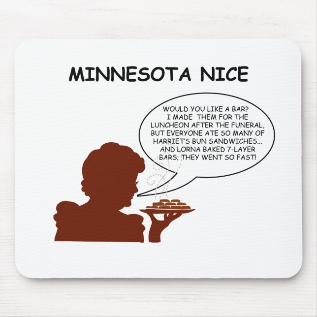 Minnesota Nice Mouse Pad (Front)