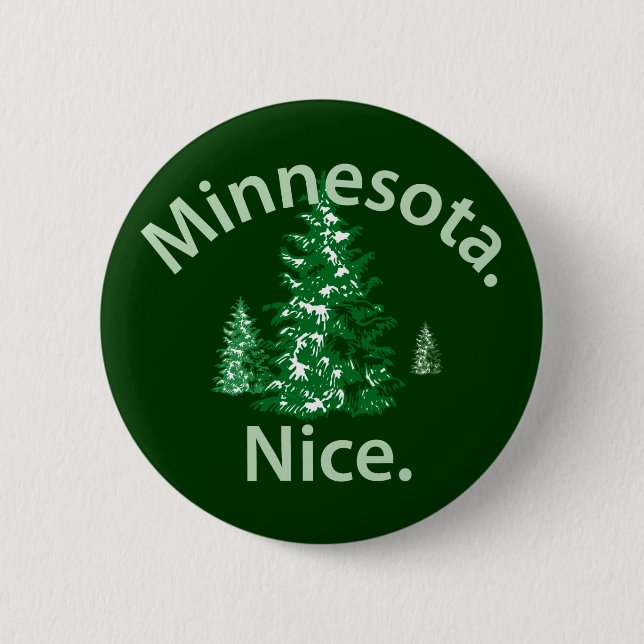 Minnesota Nice.  Period! 6 Cm Round Badge (Front)