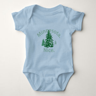 Minnesota Nice.  Period! Baby Bodysuit