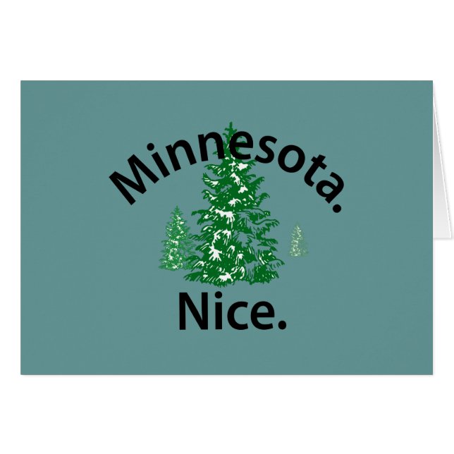 Minnesota Nice.  Period! (black text) (Front Horizontal)