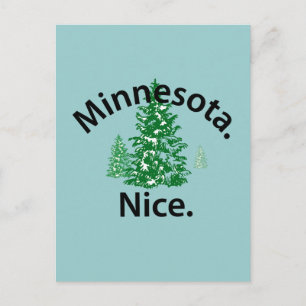 Minnesota Nice.  Period! (black text) Postcard