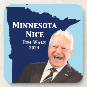 Minnesota Nice Tim Walz Coaster