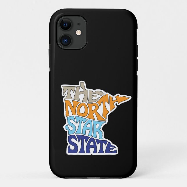 Minnesota Nickname Word Art Case-Mate iPhone Case (Back)