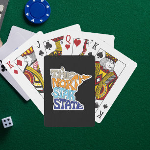 Minnesota Nickname Word Art Playing Cards
