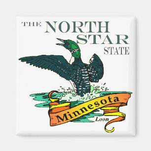 Minnesota North Star State Loons Magnet