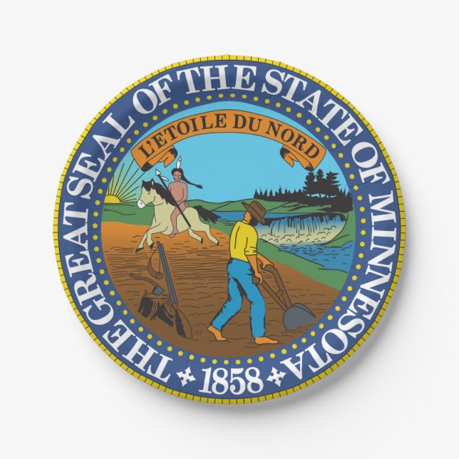 Minnesota Paper Plate (Front)
