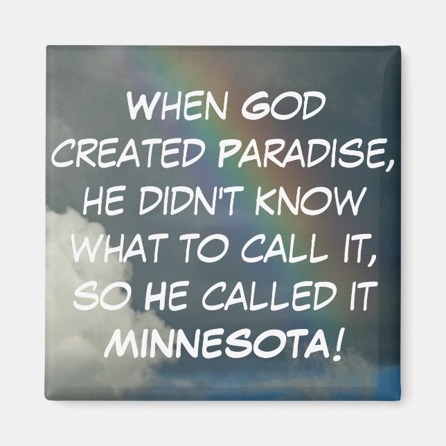 Minnesota Paradise Magnet (Front)