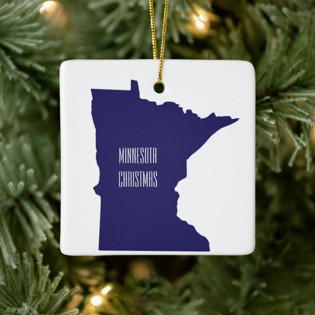 Minnesota Personalised Christmas Ornament (Tree)