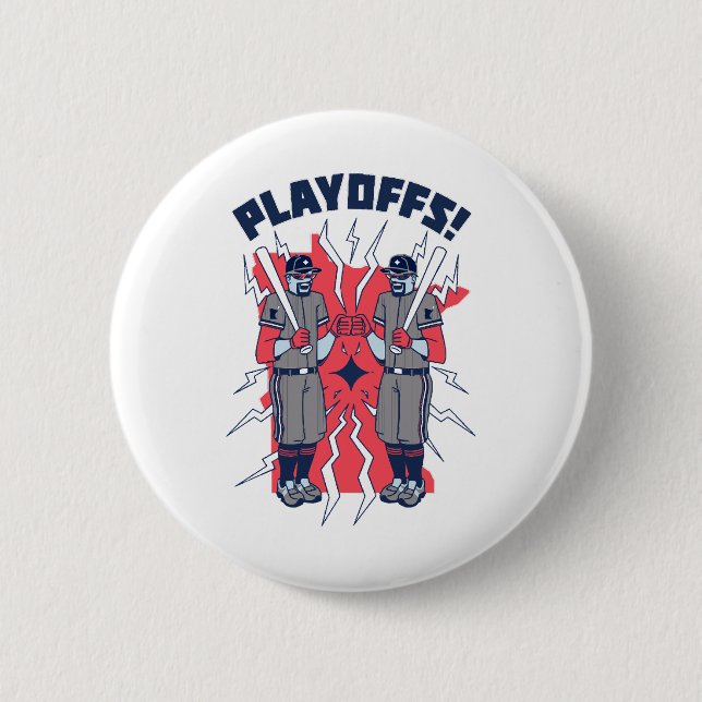Minnesota Playoff Baseball 6 Cm Round Badge (Front)