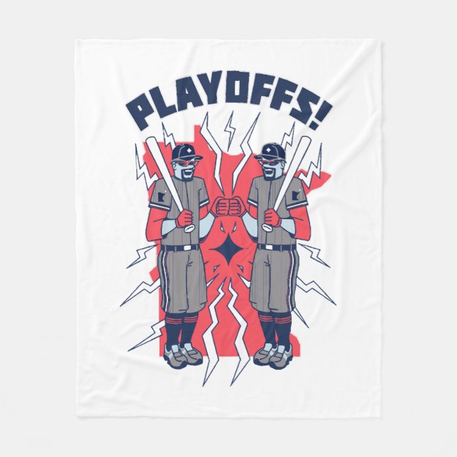 Minnesota Playoff Baseball Fleece Blanket (Front)