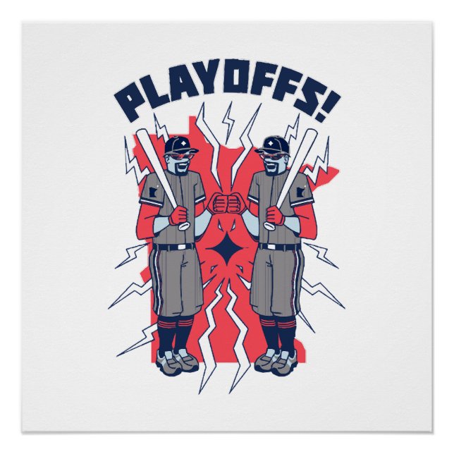 Minnesota Playoff Baseball Poster (Front)