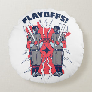 Minnesota Playoff Baseball Round Cushion