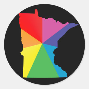 minnesota pride. classic round sticker
