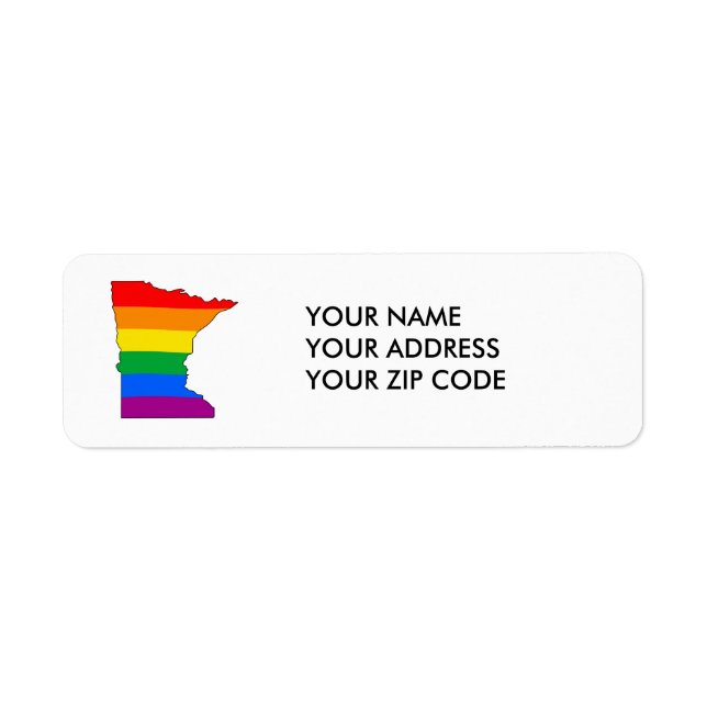 MINNESOTA PRIDE - RETURN ADDRESS LABEL (Front)