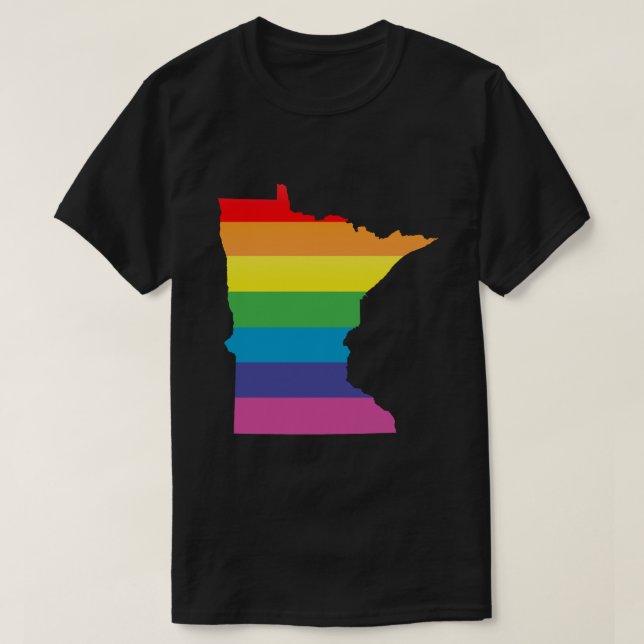 minnesota pride. striped. T-Shirt (Design Front)