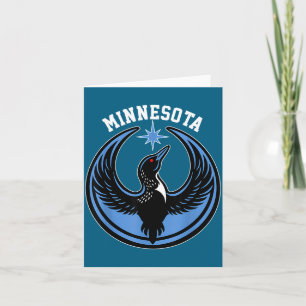 Minnesota Rebel Loon New Mn Illustration Card