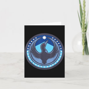 Minnesota rebel loon new mn state flag card