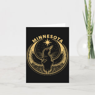 Minnesota rebel loon new mn state flag  card