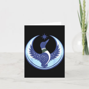 Minnesota rebel loon new mn state flag  card