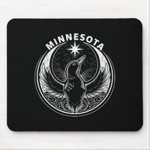 Minnesota rebel loon new mn state flag mouse pad
