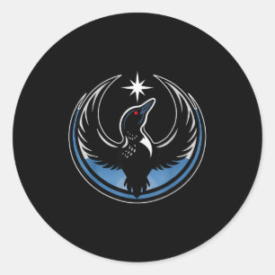 Minnesota rebel new state flag classic round sticker