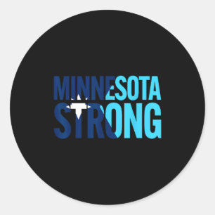 Minnesota rebel new state flag classic round sticker