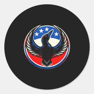Minnesota rebel new state flag classic round sticker