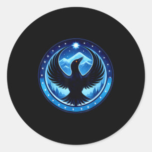 Minnesota rebel new state flag classic round sticker