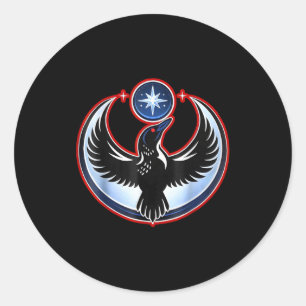 Minnesota rebel new state flag classic round sticker