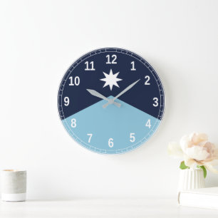 Minnesota Rebel New State Flag Large Clock