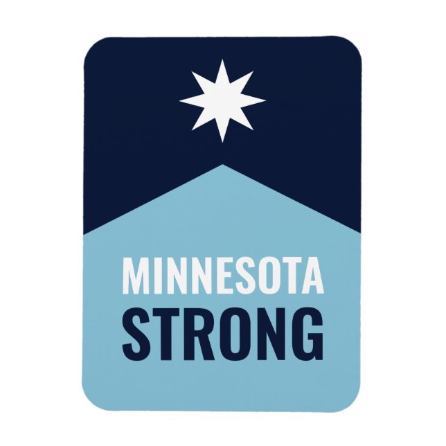Minnesota Rebel New State Flag Magnet (Vertical)
